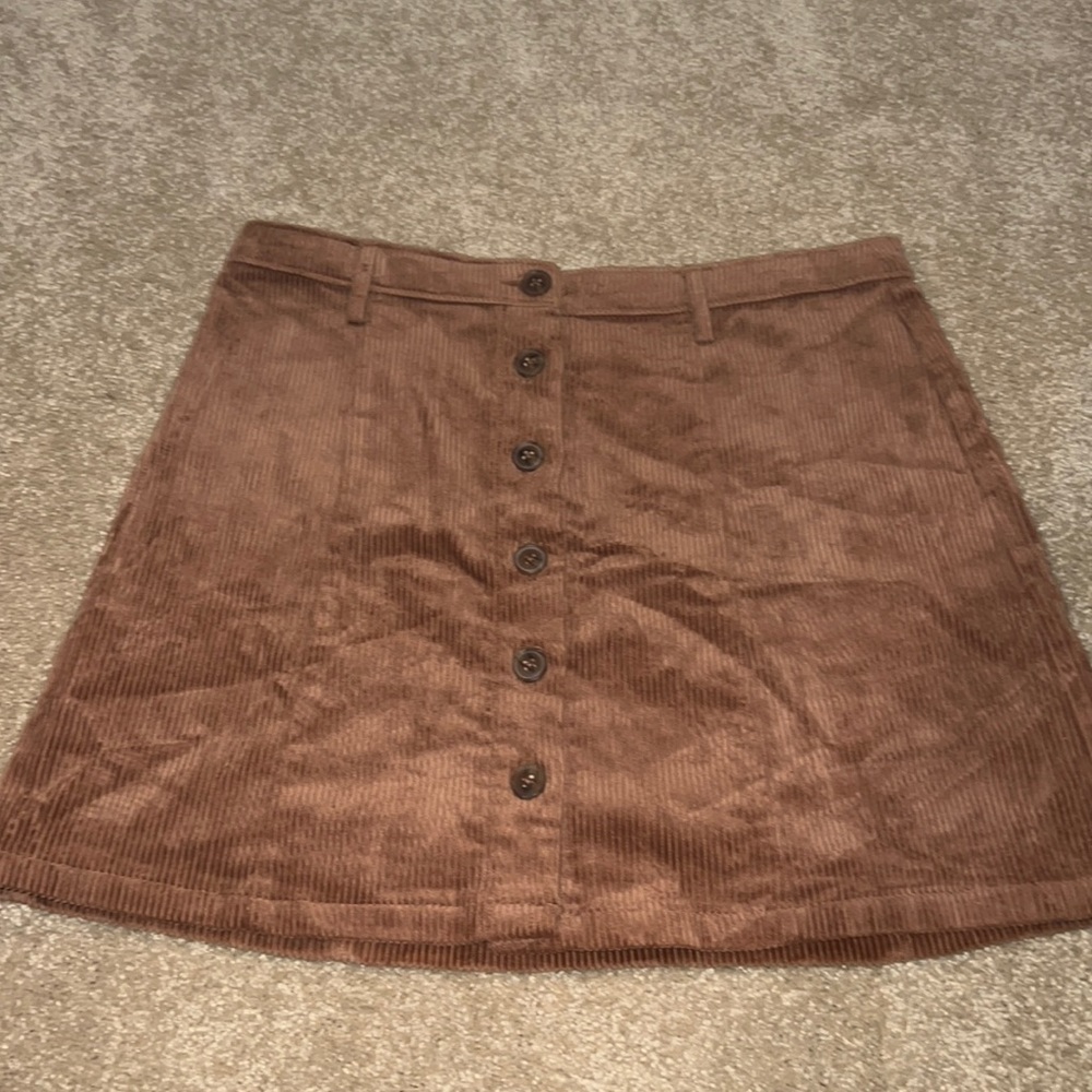 Suede skirt